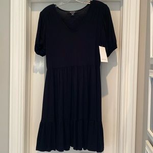 NWT Casual black stretchy knit dress